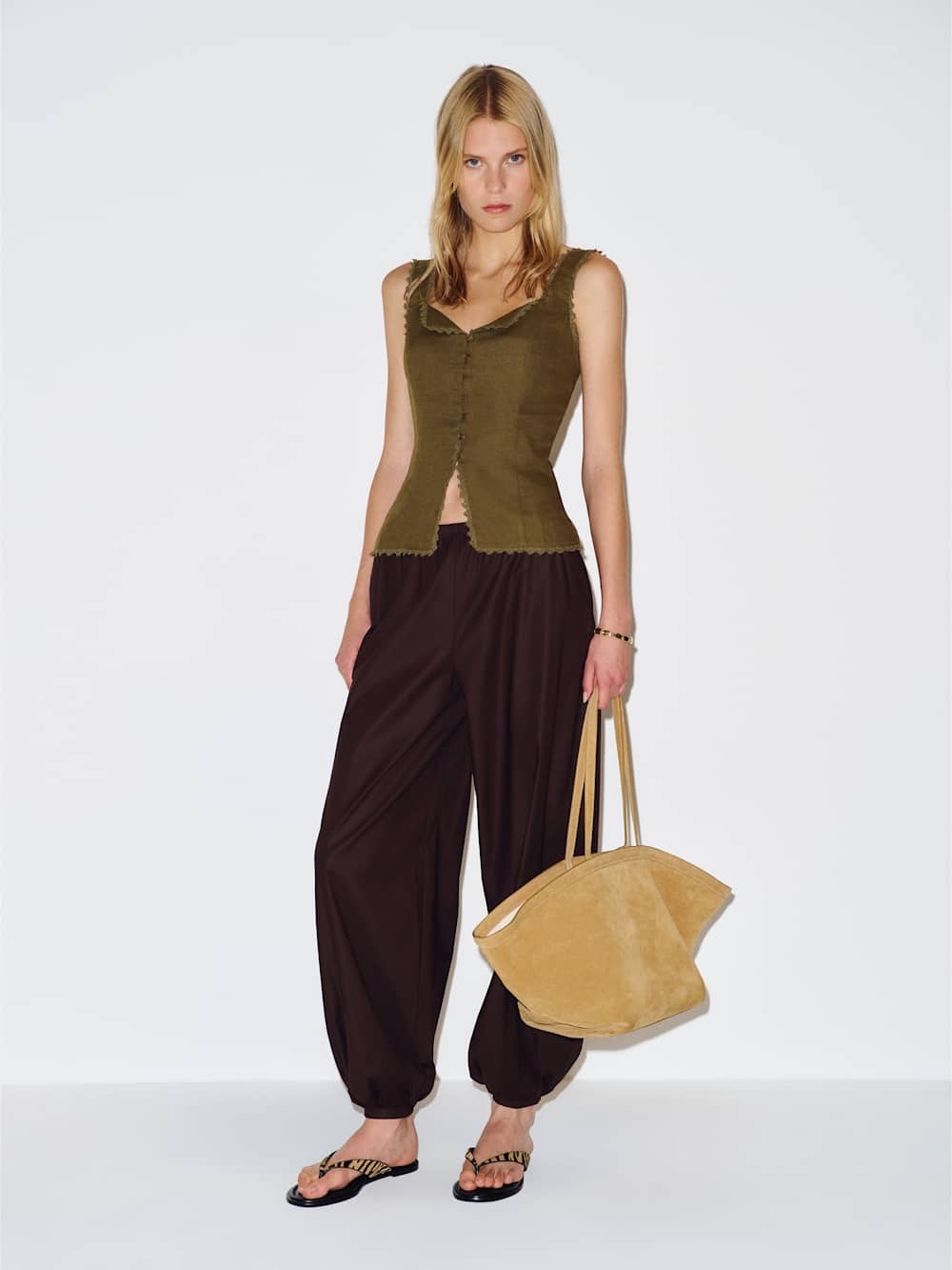 NWT reformation viola linen top - size 2